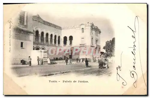 Ansichtskarte AK Tunis Palais de Justice