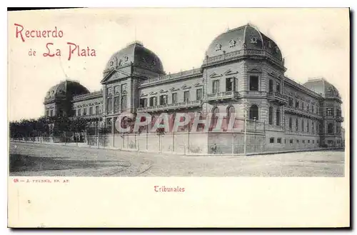 Cartes postales Tribunales Recuerdo de La Plata Argentine Argentina