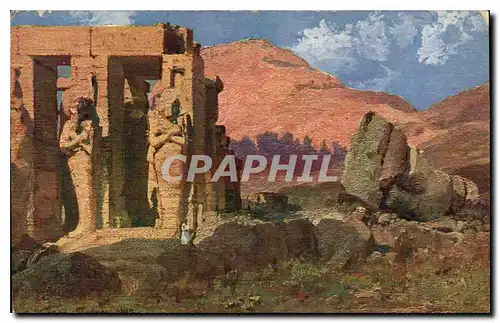 Ansichtskarte AK Egypt Egypte Ramesseum a Thebes