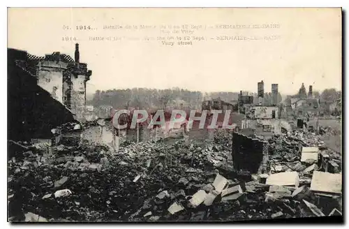 Cartes postales Militaria Sermaize les Bains Rue de Vitry