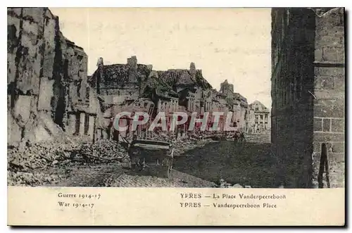 Ansichtskarte AK Militaria Guerre 1914 17 Ypres La Place Vandenpeereboon