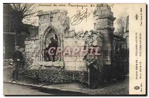 Ansichtskarte AK Militaria Guerre 1914 15 Villers au Bois