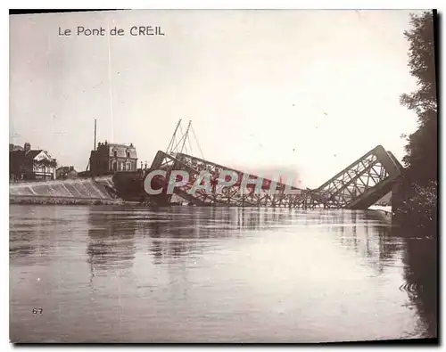 Cartes postales Militaria Le Pont de Creil