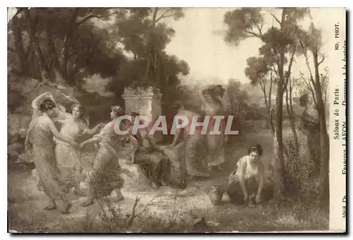 Ansichtskarte AK Salons de Paris Francois Lafon Danseuses a la fontaine