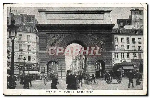 Cartes postales Paris Porte St Martin