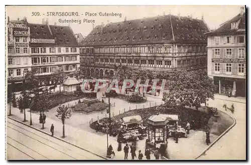 Cartes postales Strasbourg Place Gutenberg