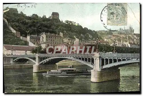 Cartes postales Lyon Le pont d'Ainay