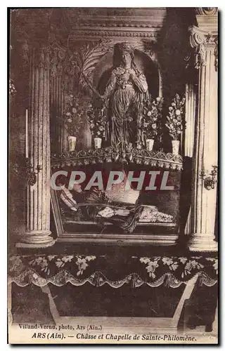 Cartes postales Ars Ain Chasse et Chapelle de Sainte Philomene