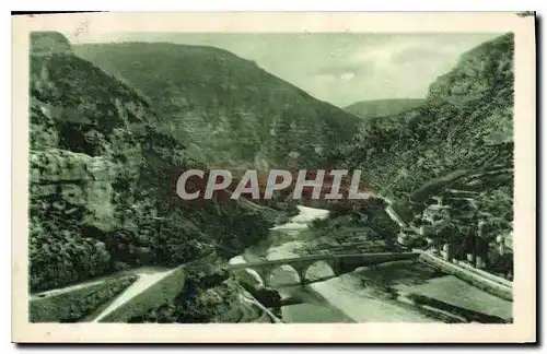 Cartes postales Gorges du Tarn La Malene Derniers lacets de la route du Causse