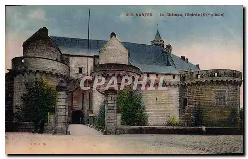 Ansichtskarte AK Nantes Le Chateau l'Entr�e