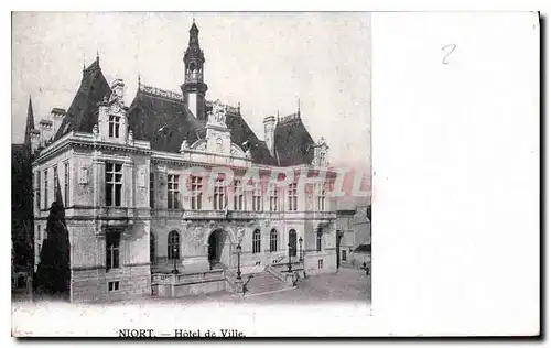 Cartes postales Niort Hotel de Ville Publicite Le Lait d'Appenzell