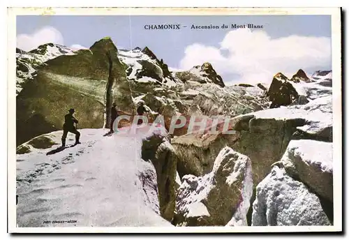 Cartes postales Chamonix Ascension du Mont Blanc