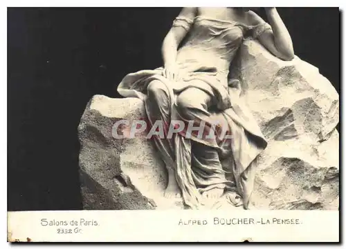 Cartes postales Salons de Paris Alfred Boucher La Pensee