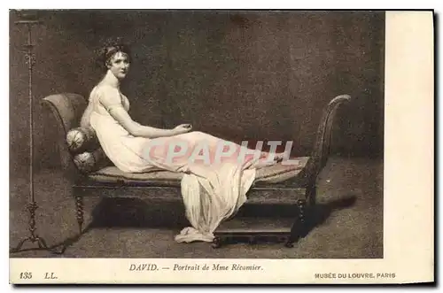 Cartes postales David Portrait de Mme Recamier