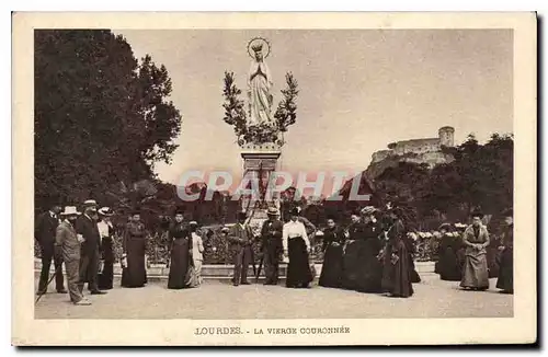 Cartes postales Lourdes La Vierge Couronnee