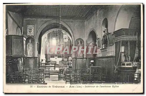 Cartes postales Environs de Trevoux Ava Interieur de l'ancienne Eglise