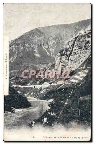 Cartes postales Collonges Le Rhone et le Fort de l'Ecluse