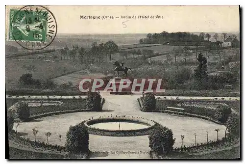 Cartes postales Mortagne Orne Jardin de l'Hotel de Ville