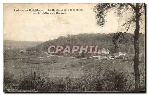 Cartes postales Environs du Theil Orne La Ronce et cote de la Bance vus du Chateau de Beauvais