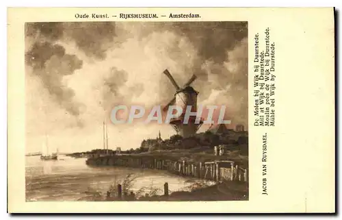 Cartes postales Oude Kunst Rijksmuseum Amstedram Jacob Van Ruysdael De Molen bij Wijk bij Duurstede