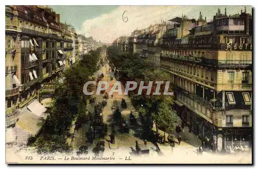 Cartes postales Paris Le Boulevard Montmartre