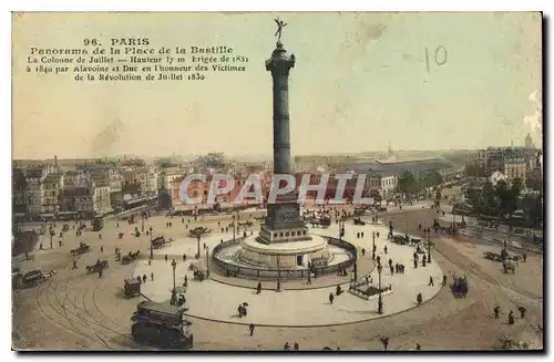 Cartes postales Paris Panorama de la Place de la Bastille