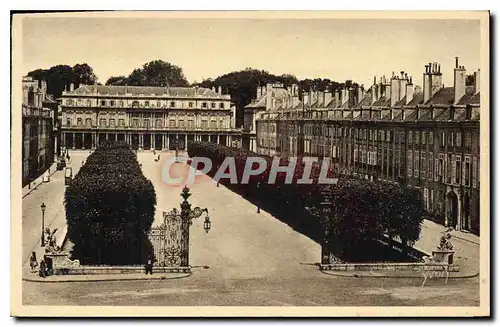 Ansichtskarte AK La Douce France Nancy Place de la Carriere et Palais du Gouvernement