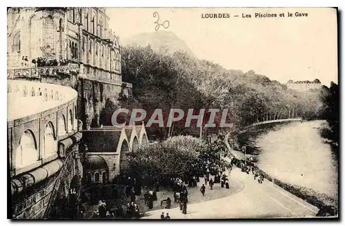 Cartes postales Lourdes Les Piscines et le Gave