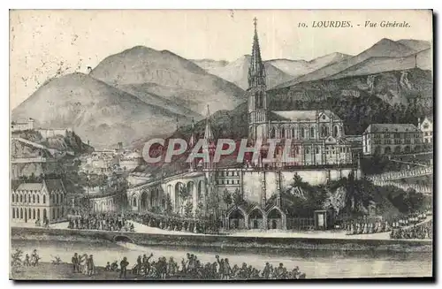 Cartes postales Lourdes Vue generale