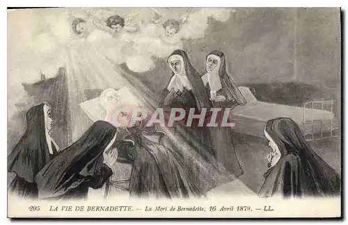 Ansichtskarte AK La Vie de Bernadette La Mort de Bernadette 16 Avril 1879