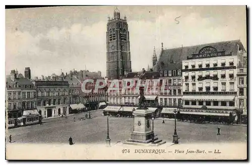 Cartes postales Dunkerque Place Jean Bart