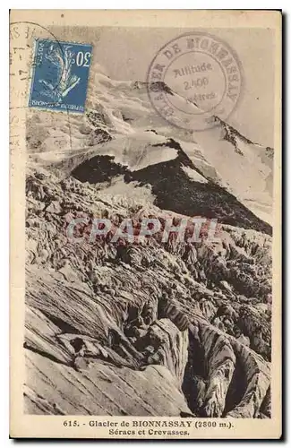 Ansichtskarte AK Glacier de Bionnassay Seracs et Crevasses