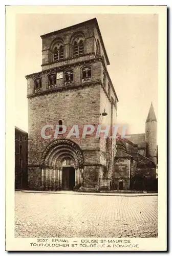 Cartes postales Epinal Eglise St Maurice Tour Clocher et Tourelle a Poivriere