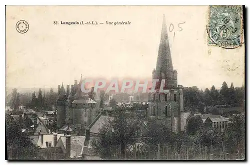 Cartes postales Langeais Vue generale