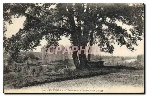 Cartes postales Solesmes La Vallee vue du Chateau de la Grange