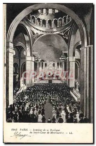 Ansichtskarte AK Paris Interieur de la Basilique du Sacre Cour de Montmartre