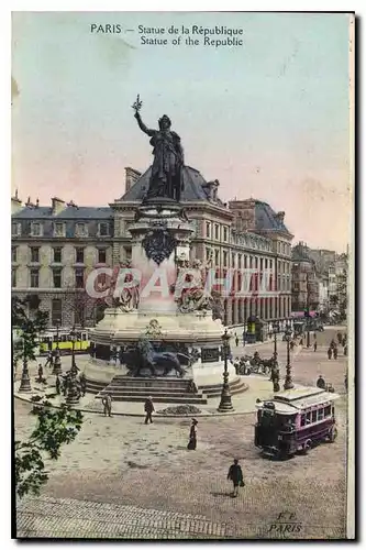 Cartes postales Paris Statue de la Republique