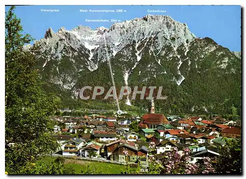 Cartes postales Mittenwald Oberbayem gegen Karwendelgeb