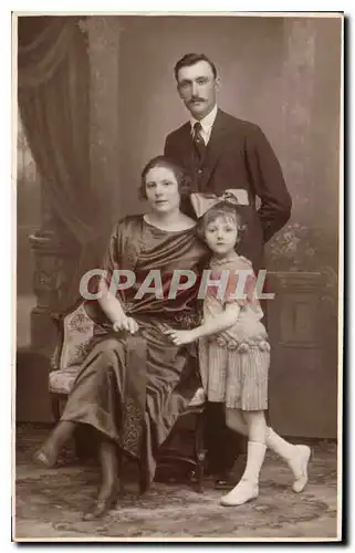 CARTE PHOTO Femme Enfant