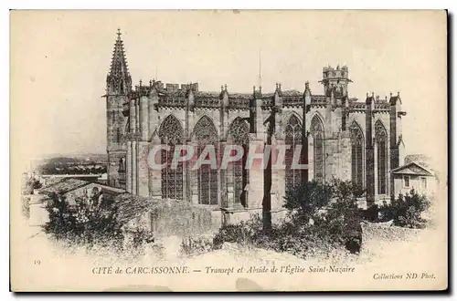 Cartes postales Cite de Carcassonne Transept et Abside de l'Eglise Saint Nazaire