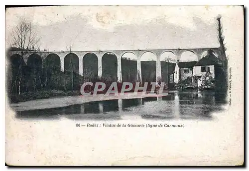 Cartes postales Rodez Viaduc de la Gascarie Ligne de Carmaux