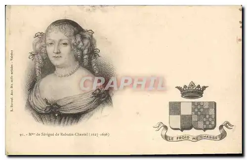 Ansichtskarte AK Mme de Sevigne de Rabutin Chantal 1627 1696