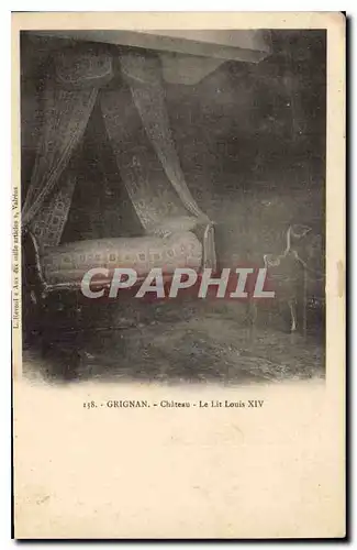 Cartes postales Grignan Chateau Le Lit Louis  XIV