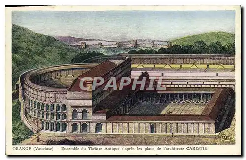 Cartes postales Orange Vaucluse Ensemble du Theatre Antique d'Apres les plans de l'Architecte