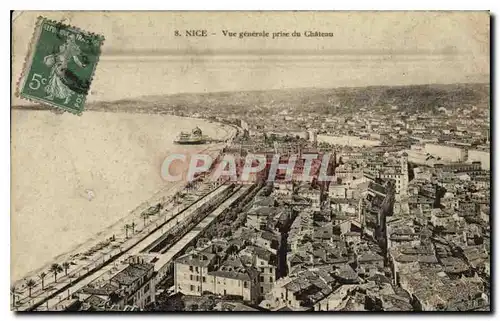 Cartes postales Nice Vue Generale Prise du Chateau