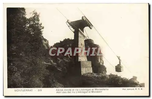 Ansichtskarte AK Montserrat Aerea desde el rio Llobregat al Monasterio