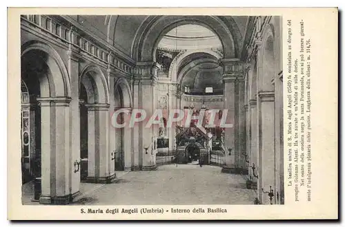 Cartes postales S Maria degli Angeli Umbria Interno della Basilica