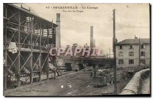 Ansichtskarte AK Decazeville Le Lavage Vue Vers Les Forges