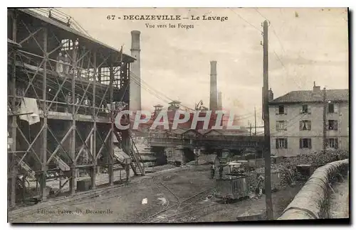 Cartes postales Decazeville Le Lavage Vue Vers Les Forges