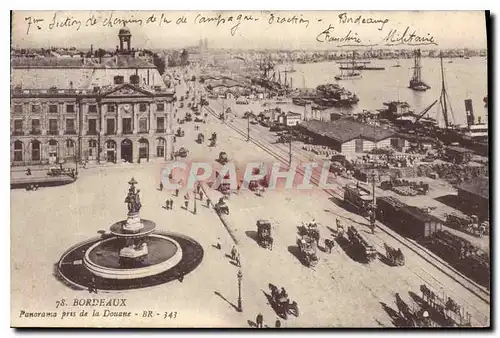 Ansichtskarte AK Bordeaux Panorama Pris de la Douane